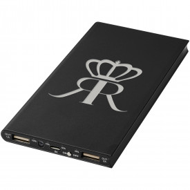 Plate 8000 mAh aluminium powerbank-Zwart