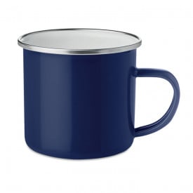 Plateado vintage email mok-Blauw