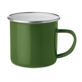 Plateado vintage email mok-Groen
