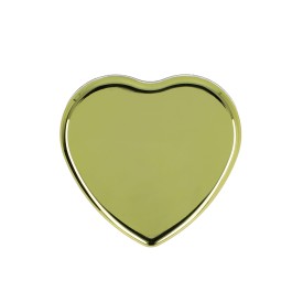 Platte metallic lippenbalsem in hartvorm-Goud