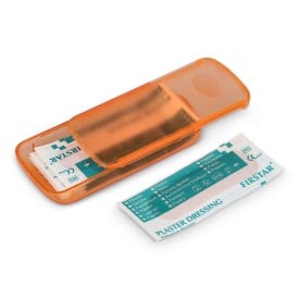 Pleistersdoosje met 5 PE-pleisters (56 × 18 mm)-Oranje