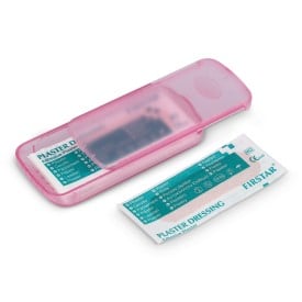 Pleistersdoosje met 5 PE-pleisters (56 × 18 mm)-Roze
