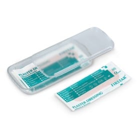 Pleistersdoosje met 5 PE-pleisters (56 × 18 mm)-Wit