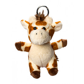 Pluche giraffe met sleutelhanger