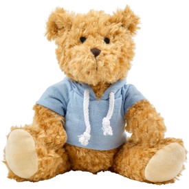 Pluche knuffelbeer met hoodie-Lichtblauw