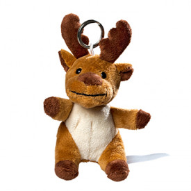 Pluche Moose met sleutelhanger