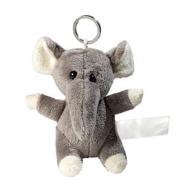 Pluche olifant met sleutelhanger