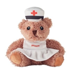 Pluche teddybeer verpleegster