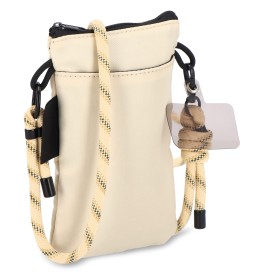 Pocket Everyday Essentials pouch met paracord draagkoord-Beige