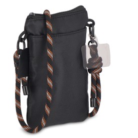 Pocket Everyday Essentials pouch met paracord draagkoord-Zwart