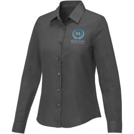 Pollux dames blouse met lange mouwen -Storm grey