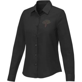 Pollux dames blouse met lange mouwen -Zwart