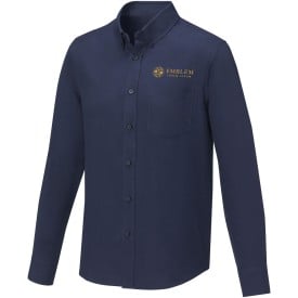 Pollux heren overhemd met lange mouwen-Navy