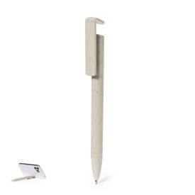 Polus balpen - tarwestro - blauwe inkt - telefoonhouder clip