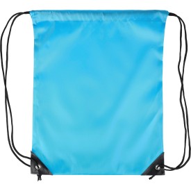 Polyester (210D) trekkoord rugtas Isolde-Lichtblauw