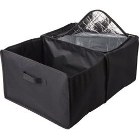 Opvouwbare auto organizer - polyester 600D - 2 compartimenten - koeltas met ritssluiting