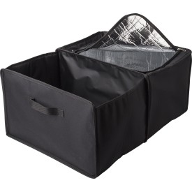 Opvouwbare auto organizer - polyester 600D - 2 compartimenten - koeltas met ritssluiting