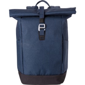 Polyester (600D) rolsluiting rugzak Oberon-Blauw