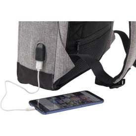 Cruz rugzak - polyester - 600D - USB poort - laptopvak - anti diefstal