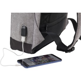 Cruz rugzak - polyester - 600D - USB poort - laptopvak - anti diefstal
