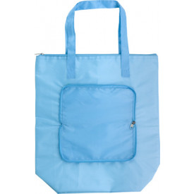 Polyester opvouwbare koeltas-Lichtblauw