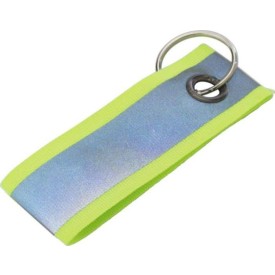 Polyester reflecterende sleutelhanger Aliyah-Geel