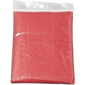 Poncho opvouwbaar en doorschijnend-Rood-Zonder opdruk