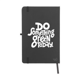 Porta notitieboek - A5 - gerecycled kunststof - 80 vellen - gelinieerd - sluitelastiek, leeslint en pennenlus