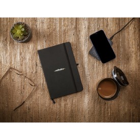 Porta notitieboek - A5 - gerecycled kunststof - 80 vellen - gelinieerd - sluitelastiek, leeslint en pennenlus
