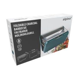 Portable Charcoal BBQ - metaal - inklapbaar