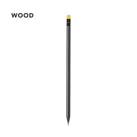 Potlood Crespok - hout - met gum - zwart