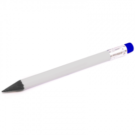 Potlood met gummetje-Wit / blauw