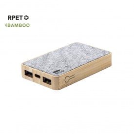 Bralty powerbank - 5.000mAh - bamboe/RPET
