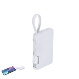 Powerbank Brandin 2000 mAh - ABS - Type-C in-/uitgang - indicatorlampjes