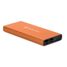 Powerbank 10000 mAh - aluminium - snellaad 18W - USB-C-Oranje