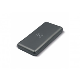 Powerbank Elite met draadloze oplader 8.000mAh 5W-Dark gun metal