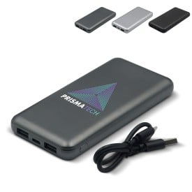 Elite powerbank - 8.000mAh - ABS - metallic ontwerp