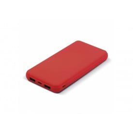 Powerbank Elite rubberised 8.000mAh-Rood
