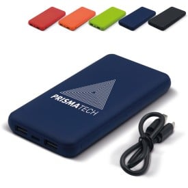 Elite powerbank - 8.000mAh - ABS - rubberen ontwerp