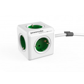 PowerCube Extended, 1.5mtr cable-Wit / groen