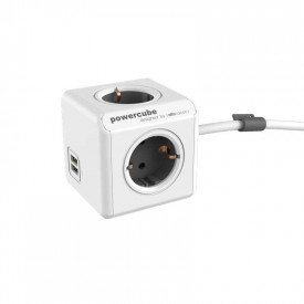 PowerCube Extended Duo USB (3.0M)-Grijs