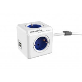 PowerCube Extended Duo USB-Wit / blauw