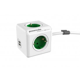 PowerCube Extended Duo USB-Wit / groen