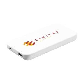 PowerKick 10000 RCS Recycled Powerbank-Wit