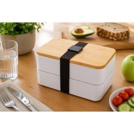 PP dubbele laag lunchbox Maxton