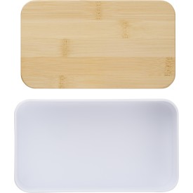 PP dubbele laag lunchbox Maxton-Wit