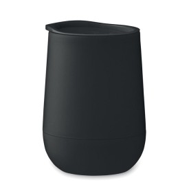 PP dubbelwandige beker 300ml-Zwart
