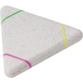 Markeerstift driehoek- PP/tarwestro - 3 kleuren