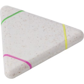 Markeerstift driehoek- PP/tarwestro - 3 kleuren