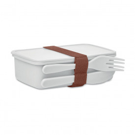 pP Lunch box with cultery-Wit